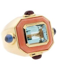 Chanel - 18K Gemstone Cocktail Ring (Authentic Pre-Owned) - Lyst