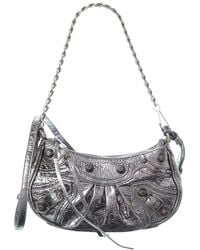 Balenciaga - Le Cagole Mini Leather Wallet On Chain - Lyst