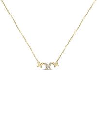 Sabrina Designs - 14K 0.09 Ct. Tw. Diamond Butterfly Necklace - Lyst