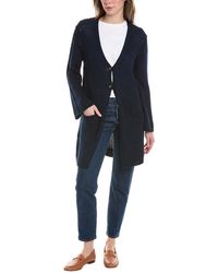 Lafayette 148 New York - Loose Knit Button Front Silk-blend Cardigan - Lyst