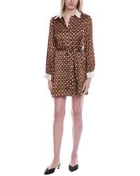 Fate - Scallop Collar Shirtdress - Lyst