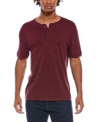 Vince - Slub Henley Shirt - Lyst