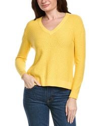 Hannah Rose - Savannah Texture Linen-Blend Sweater - Lyst