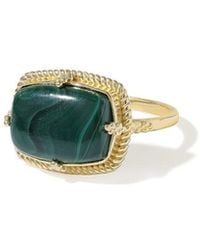 TIRAMISU - Plated 5.65 Ct. Tw. Malachite Solitaire Ring - Lyst