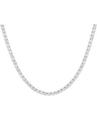 Diana M. Jewels - Diana M. Fine Jewelry 14K 15.00 Ct. Tw. Lab Grown Diamond Tennis Necklace - Lyst