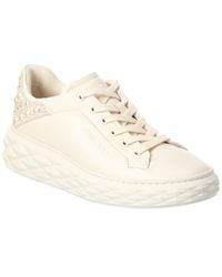 Jimmy Choo - Diamond Maxi/F Ii Leather Sneaker - Lyst