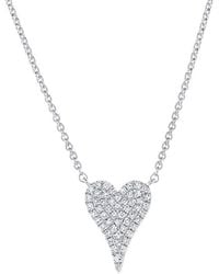 Sabrina Designs - 14k 0.13 Ct. Tw. Diamond Heart Pendant Necklace - Lyst