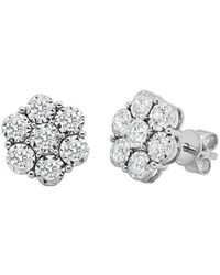 Sabrina Designs - 14K 0.72 Ct. Tw. Diamond Cluster Stud Earrings - Lyst