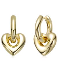Rachel Glauber - 14K Plated Huggie Earrings - Lyst