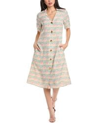St. John - Plaid Dress - Lyst