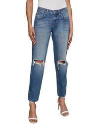 L'Agence - Nevia Woodrow Dest Straight Leg Jean - Lyst