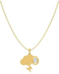 Lab Grown Diamonds - 18K Over 0.85 Ct. Tw. Lab-Grown Diamond Necklace - Lyst