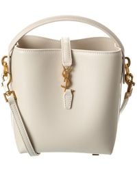 Saint Laurent - Le 37 Mini Leather Bucket Bag - Lyst