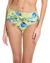 MILLY - Floating Cosmos Tie Front Bikini Bottom - Lyst