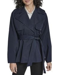 KARL LAGERFELD - Short Flared Trench Coat - Lyst