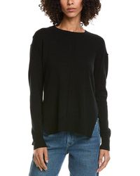 InCashmere - Seam Detail High-Low Wool & Cashmere-Blend Sweater - Lyst