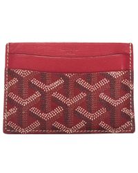 red goyard wallet