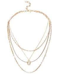 Saachi - Copper Layered Necklace - Lyst