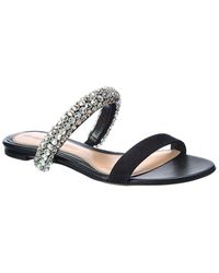 McQueen - Crystal Suede Sandal - Lyst