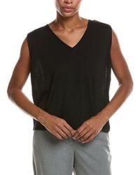 Eileen Fisher - V-Neck Wool Vest - Lyst
