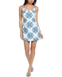 Allison - Margot Linen-Blend Mini Dress - Lyst