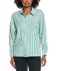 Gracia - Stripped Floral Shirt - Lyst