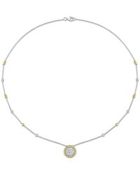 Diamond Select Cuts - 14K Two-Tone 0.86 Ct. Tw. Diamond Necklace - Lyst