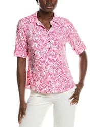 Jones New York - Elbow Roll Cuff Polo Shirt - Lyst