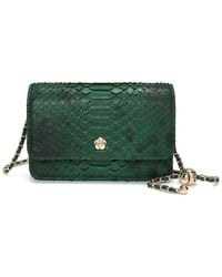Tiffany & Fred Paris - Python-Embossed Leather Crossbody - Lyst