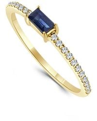 Sabrina Designs - 14k 0.23 Ct. Tw. Diamond & Sapphire Ring - Lyst