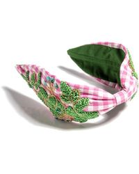 Shiraleah - Embellished Check Wide Headband - Lyst