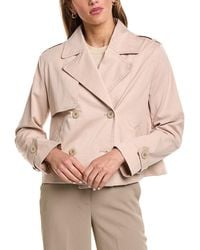Fleurette - Cropped Trench Coat - Lyst