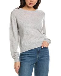 Brodie Cashmere - Star Dust Sleeve Crewneck Cashmere Sweater - Lyst