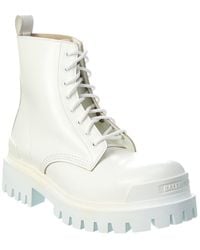 Balenciaga - Strike Leather Boot - Lyst