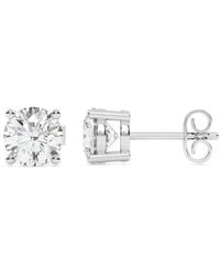 Lab Grown Diamonds - 14K 4.00 Ct. Tw. Lab-Grown Diamond Stud Earrings - Lyst