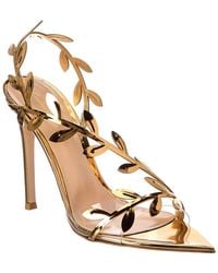 Gianvito Rossi - Flavia 105 Leather Slingback Sandal - Lyst