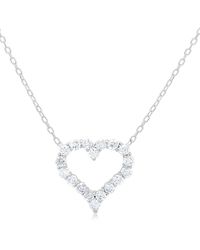 Diana M. Jewels - Fine Jewelry 14k 0.45 Ct. Tw. Diamond Heart Pendant Necklace - Lyst