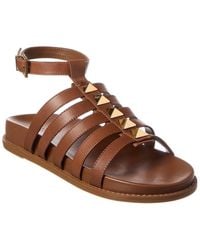 SCHUTZ SHOES - Kyrie Sporty Leather Sandal - Lyst