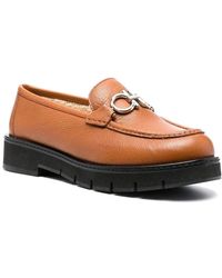 Ferragamo - Rolo Leather Loafer - Lyst