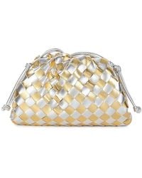 Tiffany & Fred Paris - Woven Metallic Leather Mini Crossbody - Lyst