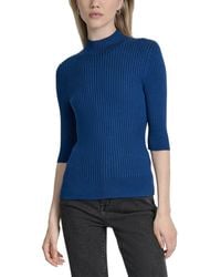 DKNY - Mock Neck Sweater - Lyst