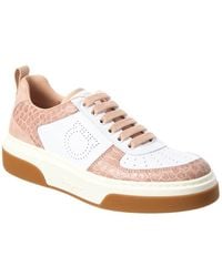Ferragamo - Cassina Low Leather Sneaker - Lyst