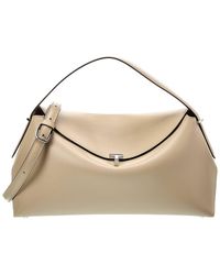TOTEME - T-Lock Leather Top Handle Shoulder Bag - Lyst