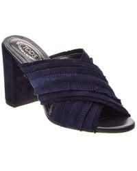 Tod's - Suede Mule - Lyst