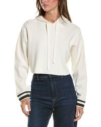 3.1 Phillip Lim - Cropped Wool-Blend Hoodie - Lyst