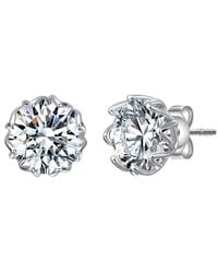 Genevive Jewelry - Cz Stud Earrings - Lyst