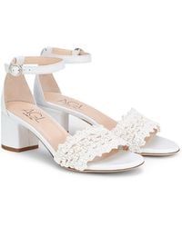Agl Attilio Giusti Leombruni - Crochet Leather Sandal - Lyst