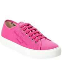 Ferragamo - Mediterr Canvas Sneaker - Lyst
