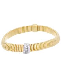 Meshmerise - 18K Plated 0.10 Ct. Tw. Diamond Mesh Bangle - Lyst