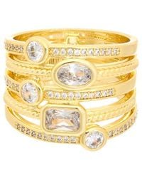 Juvell - 18k Plated Cz Ring - Lyst